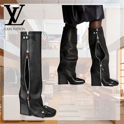 patti wedge high boot louis vuitton